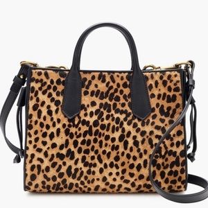 NWT J Crew collection calf hair bag